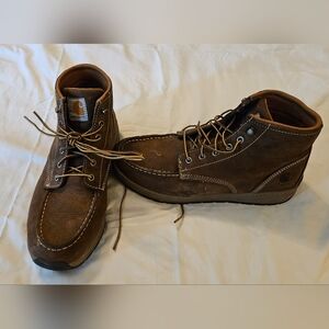 Carhartt Men's Tan Leather Lace-Up Boots
